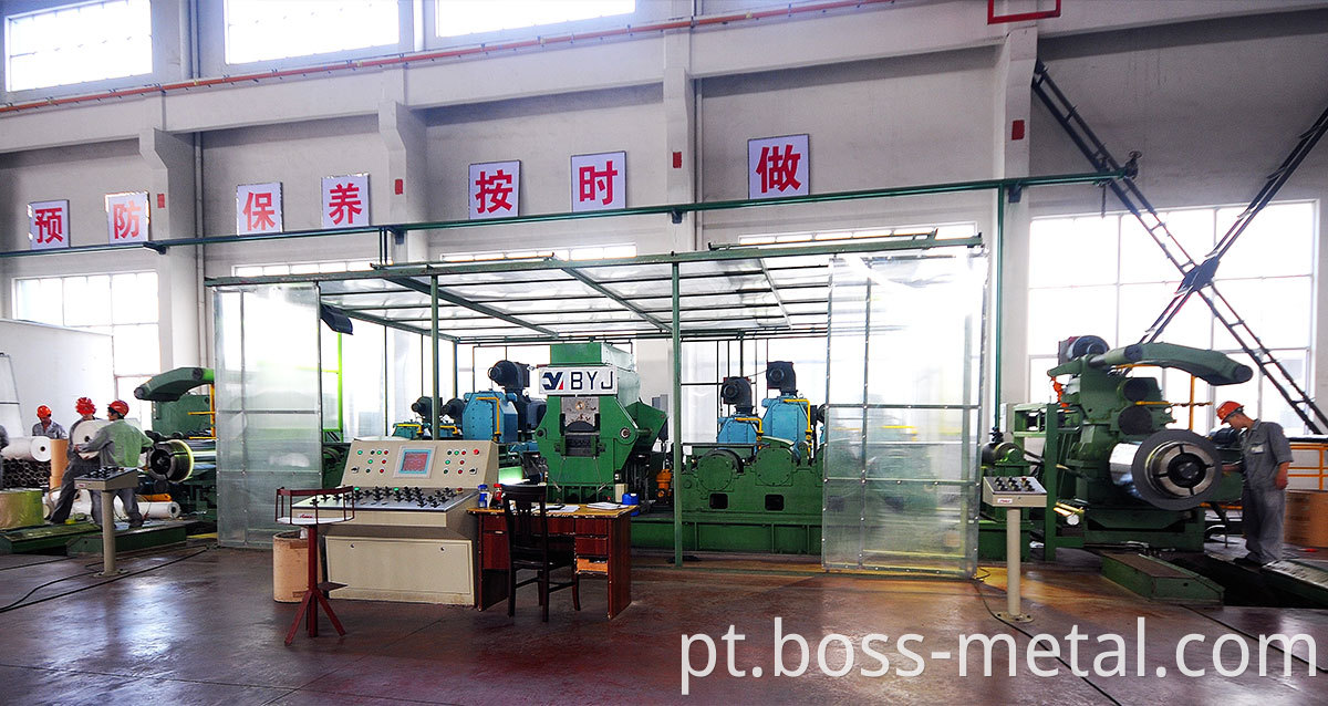 stainless steel coil straight line workshop